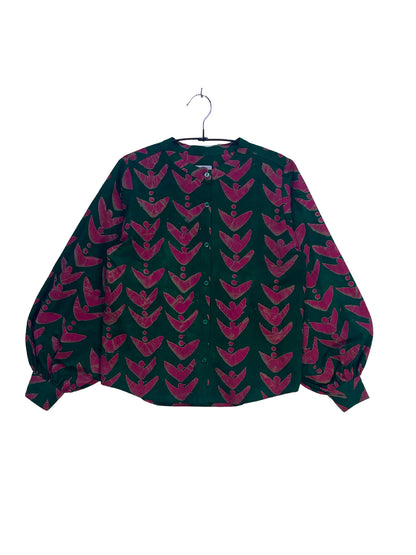 Batik Band Collar Shirt