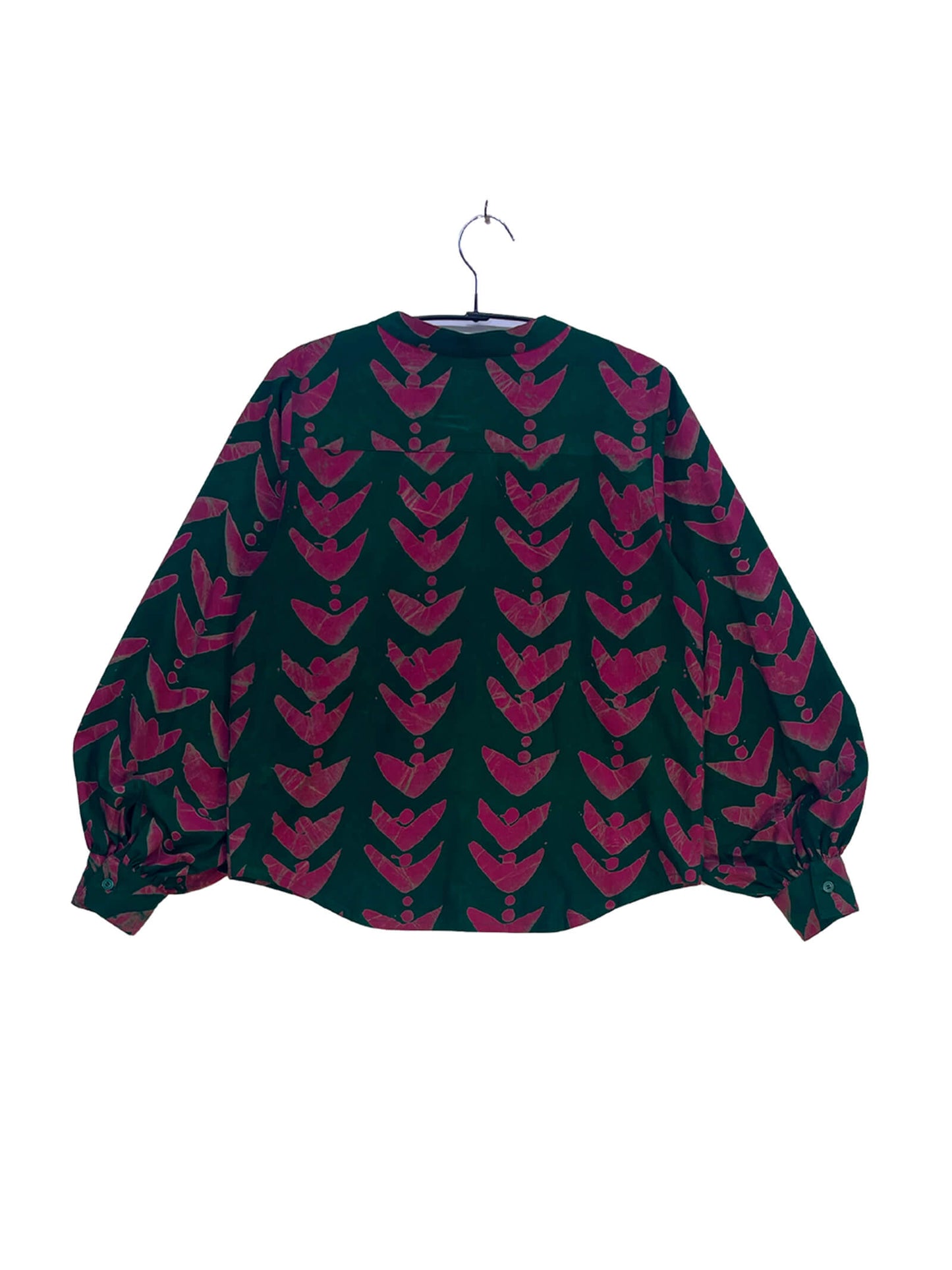 Batik Band Collar Shirt