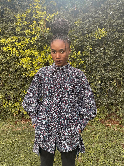 クロスバックブラウス