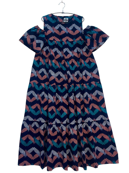 Cold Shoulder Tiered Dress