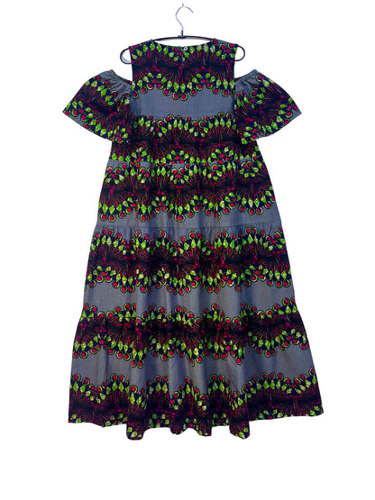 Cold Shoulder Tiered Dress