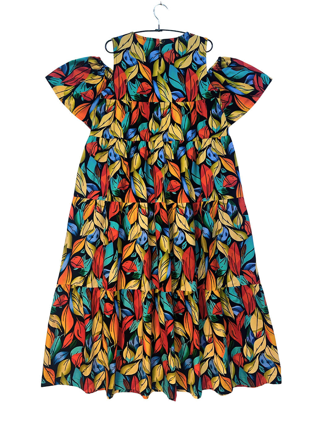 Cold Shoulder Tiered Dress