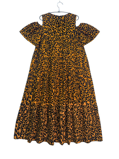 Cold Shoulder Tiered Dress