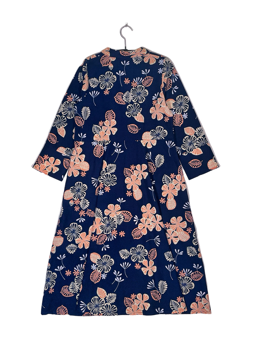 navy blue double breasted dress Simone Vintage Double Breasted Colorblock Collar Navy Dress
