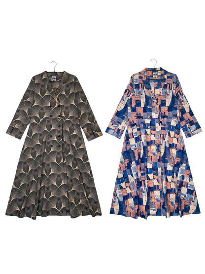 ダブルボタンワンピース