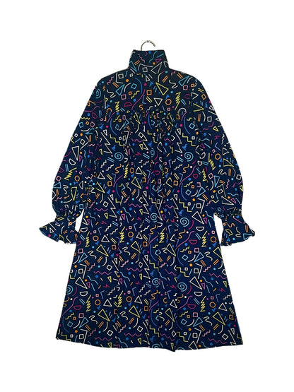 High Neck Smock Dress #559 <M>