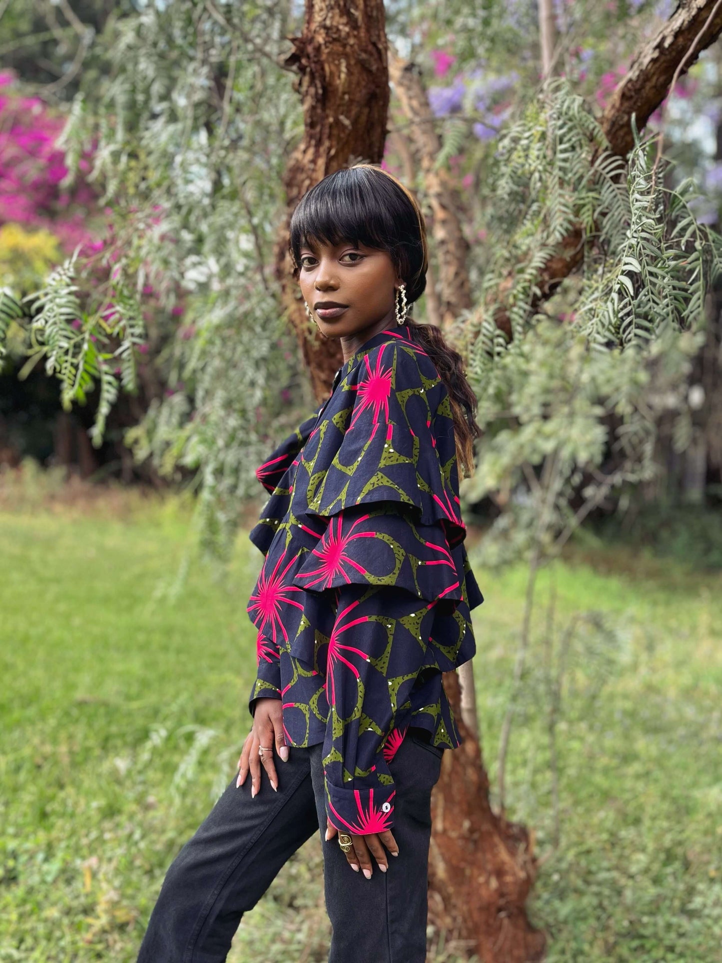 Layered Ruffle Shirt <Pre-Order>