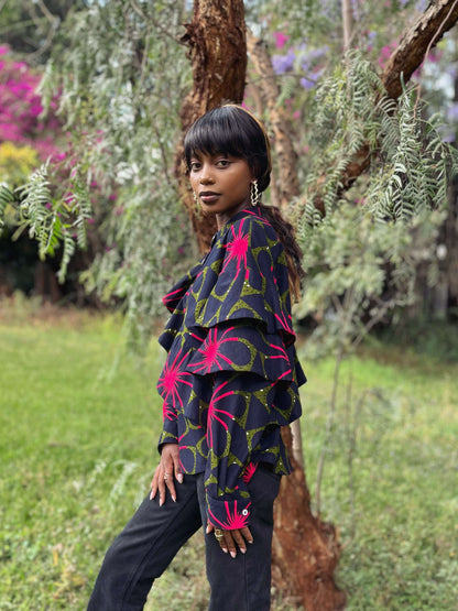 Layered Ruffle Shirt <Pre-Order>