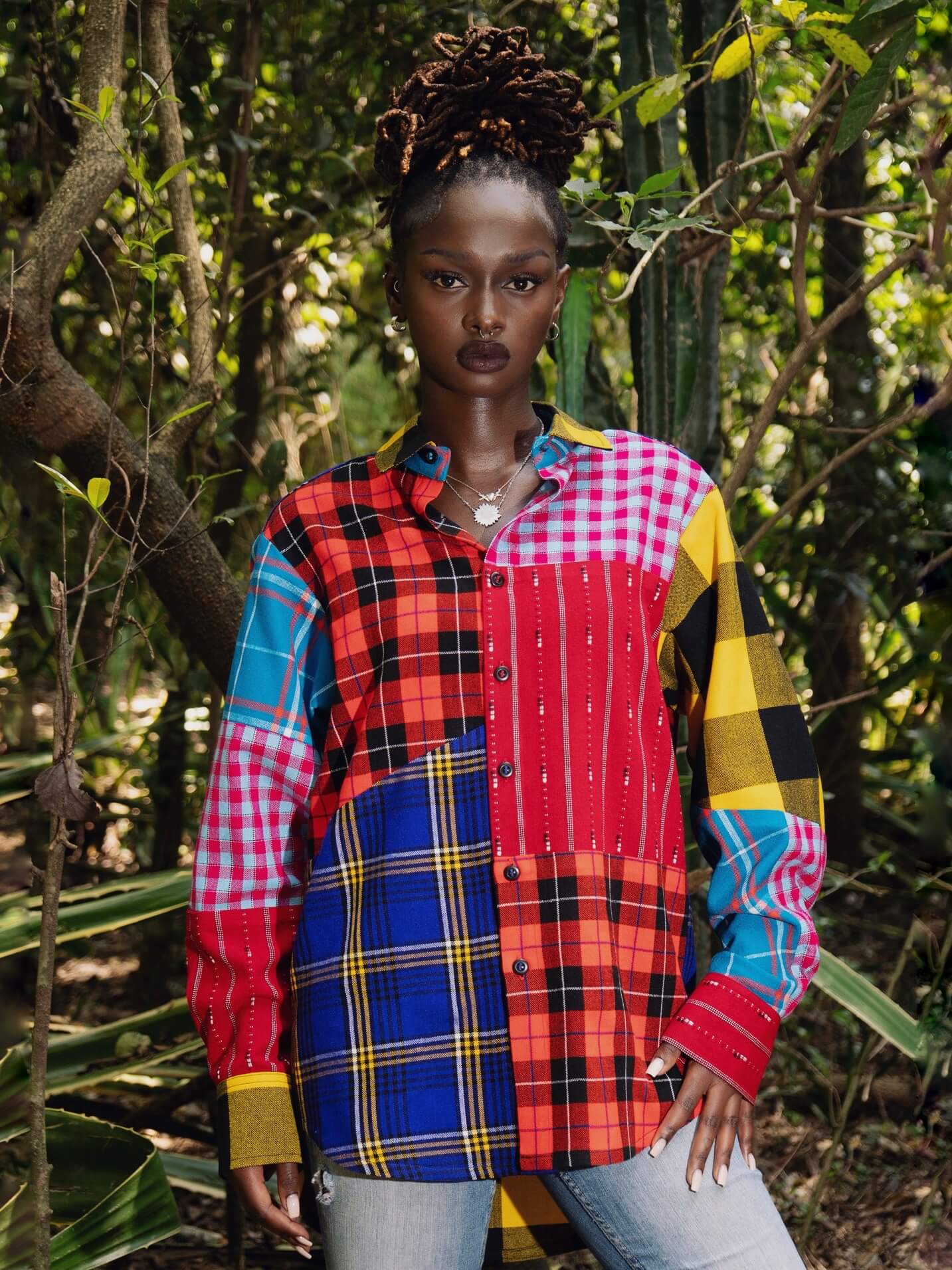 Maasai Shuka Patchwork Shirt