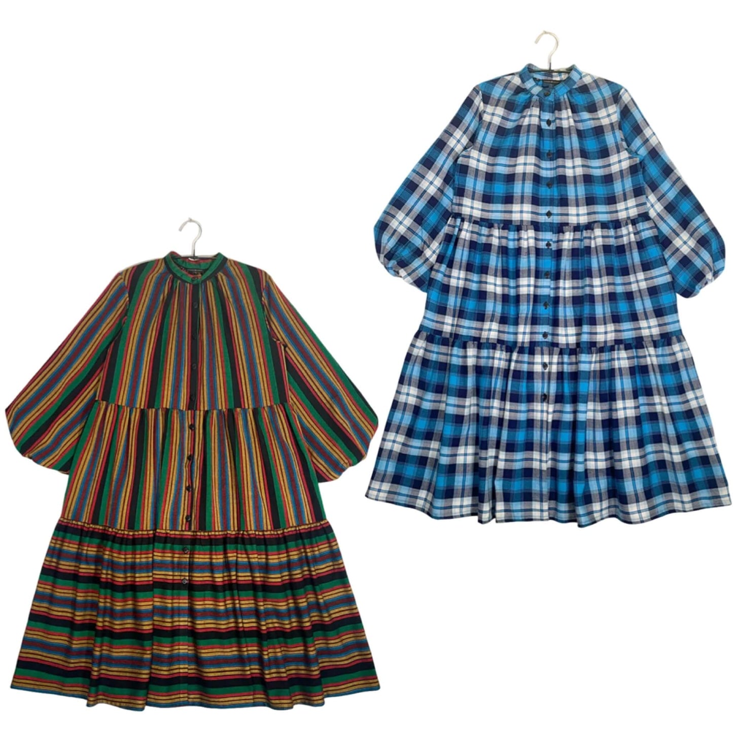 Maasai Shuka Shirt Dress - Long <Seim-custom Order>