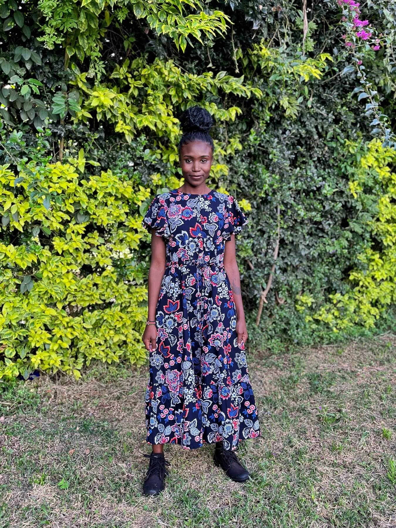 Ruffle Sleeve Dress