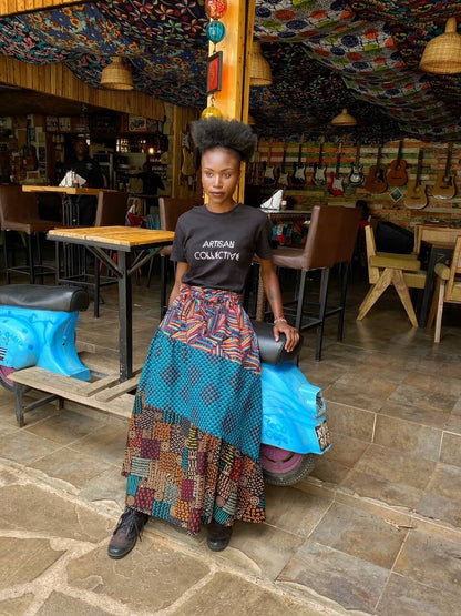 Asymmetric Maxi Skirt <Semi-custom Order>
