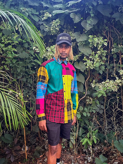 Maasai Shuka Patchwork Shirt
