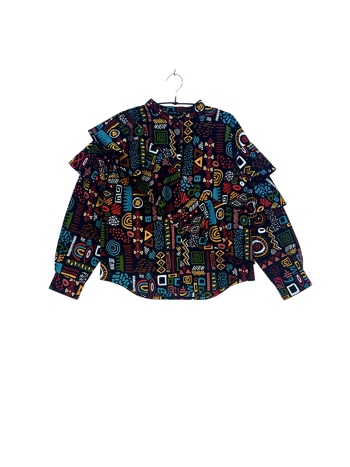 Layered Ruffle Shirt #852 <L>