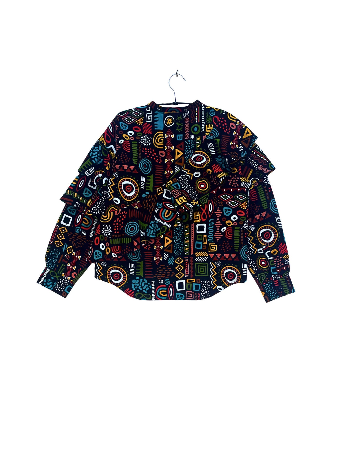 Layered Ruffle Shirt #852 <L>