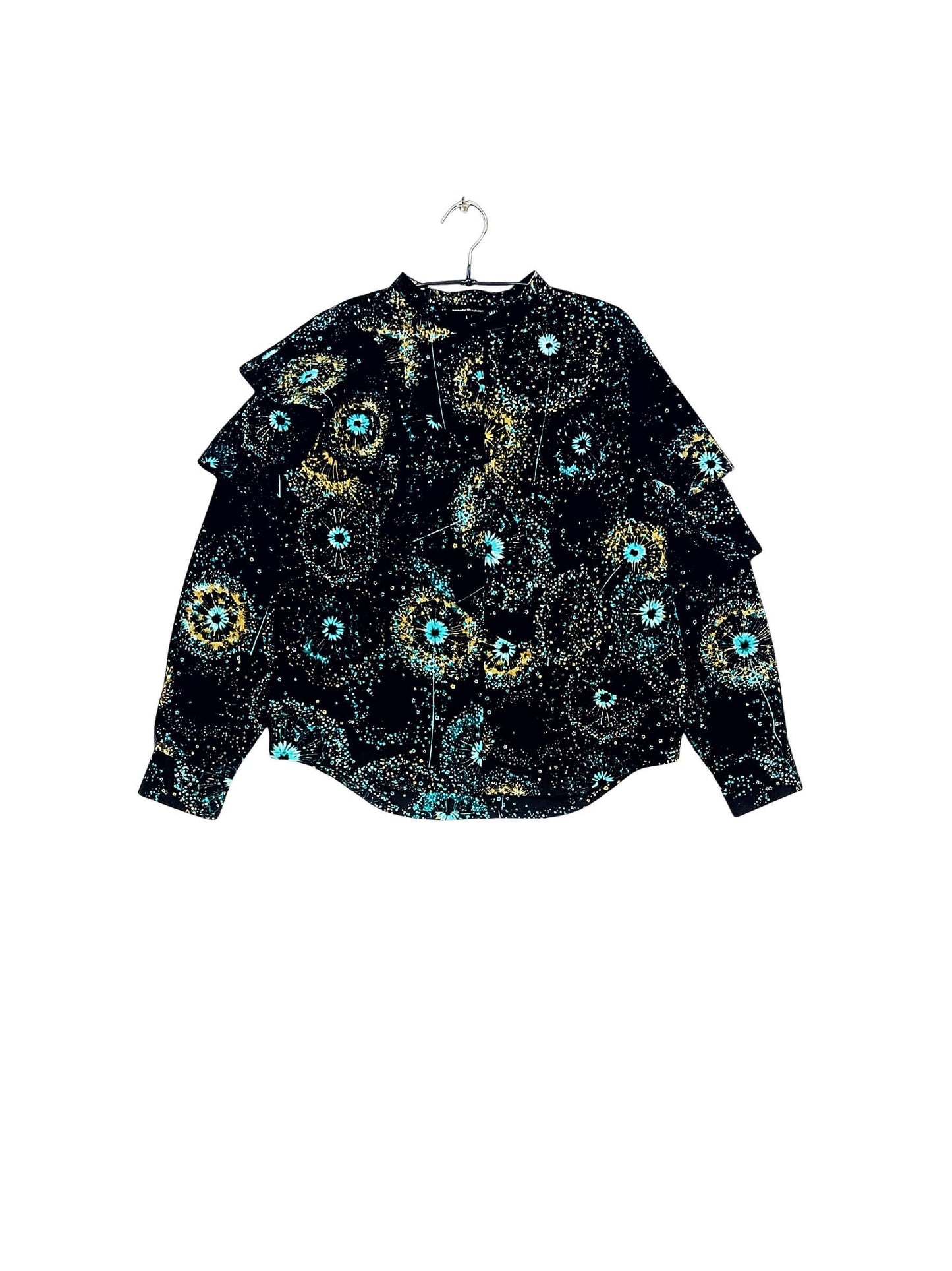 Layered Ruffle Shirt #830 <L>