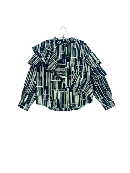 Layered Ruffle Shirt #843 <L>