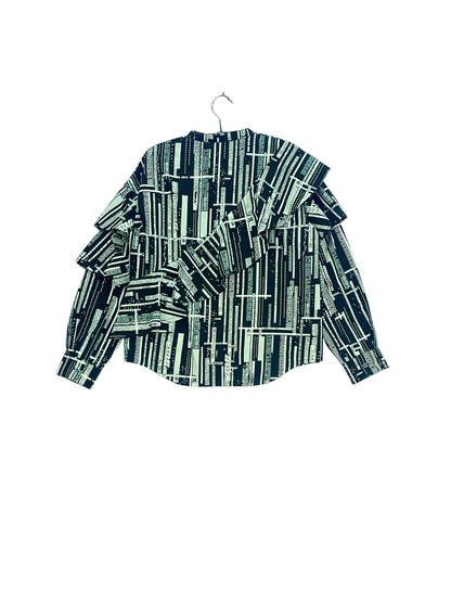 Layered Ruffle Shirt #843 <L>