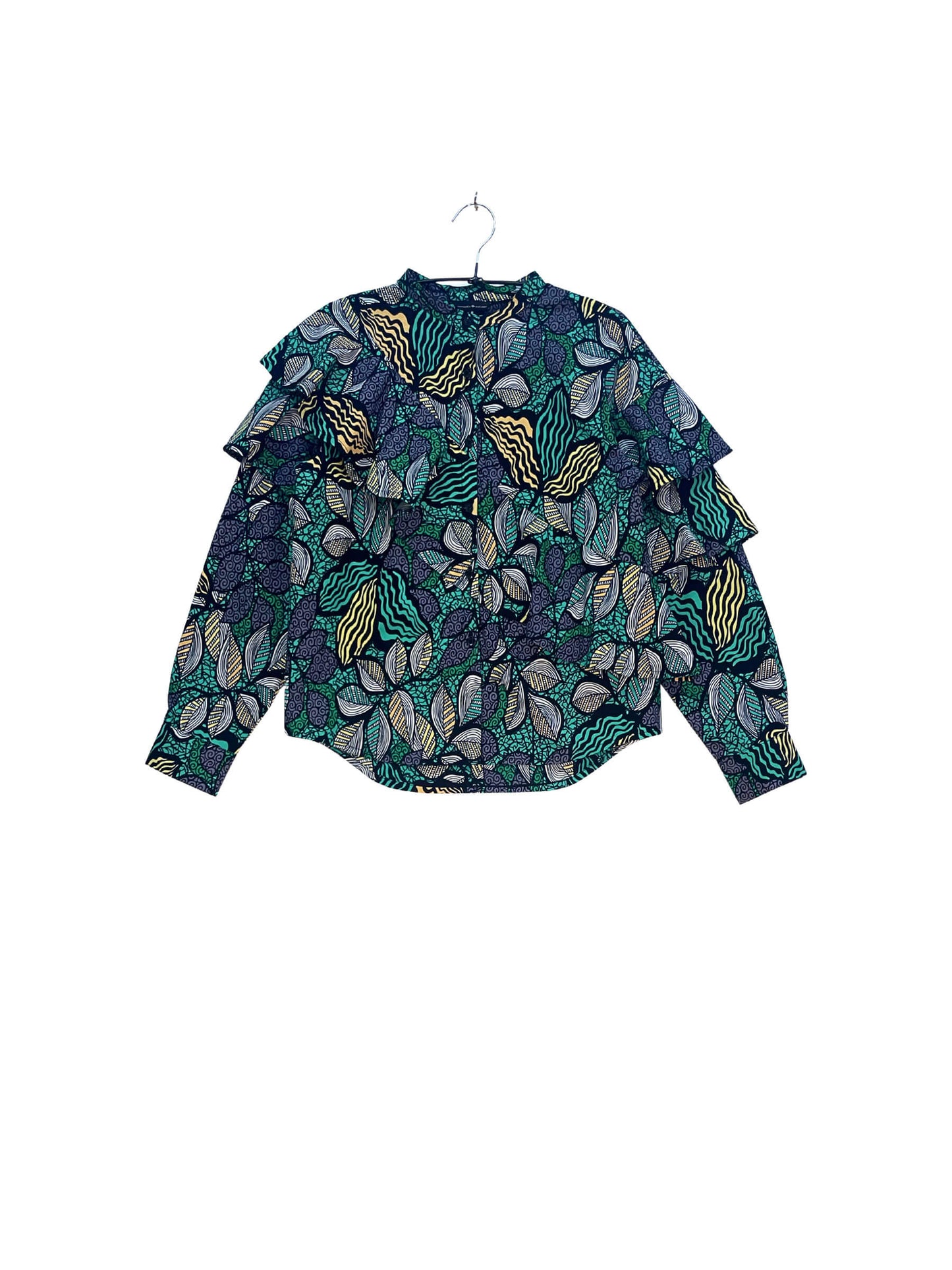 Layered Ruffle Shirt  #847 <M>