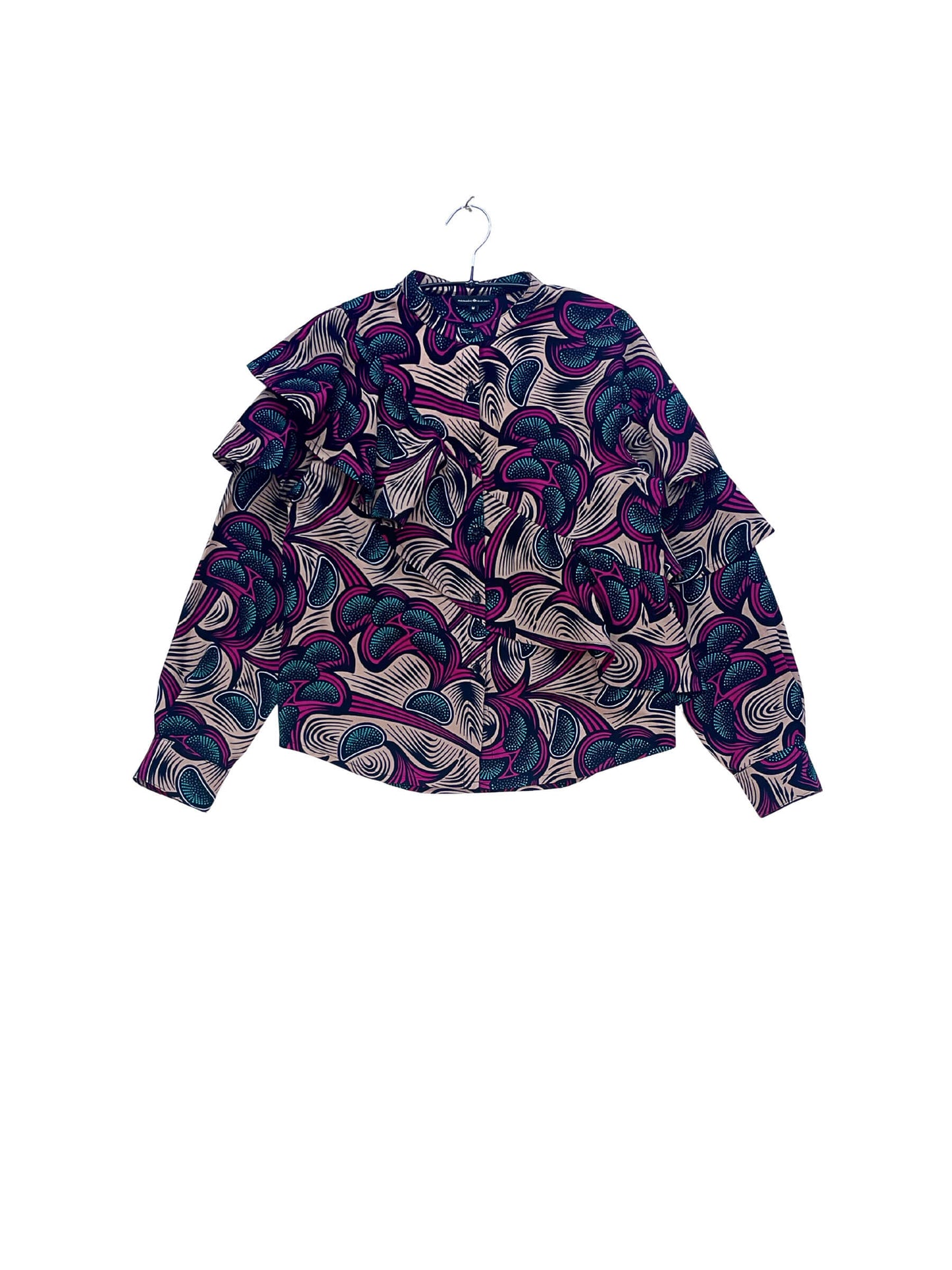 Layered Ruffle Shirt  #858 <M>