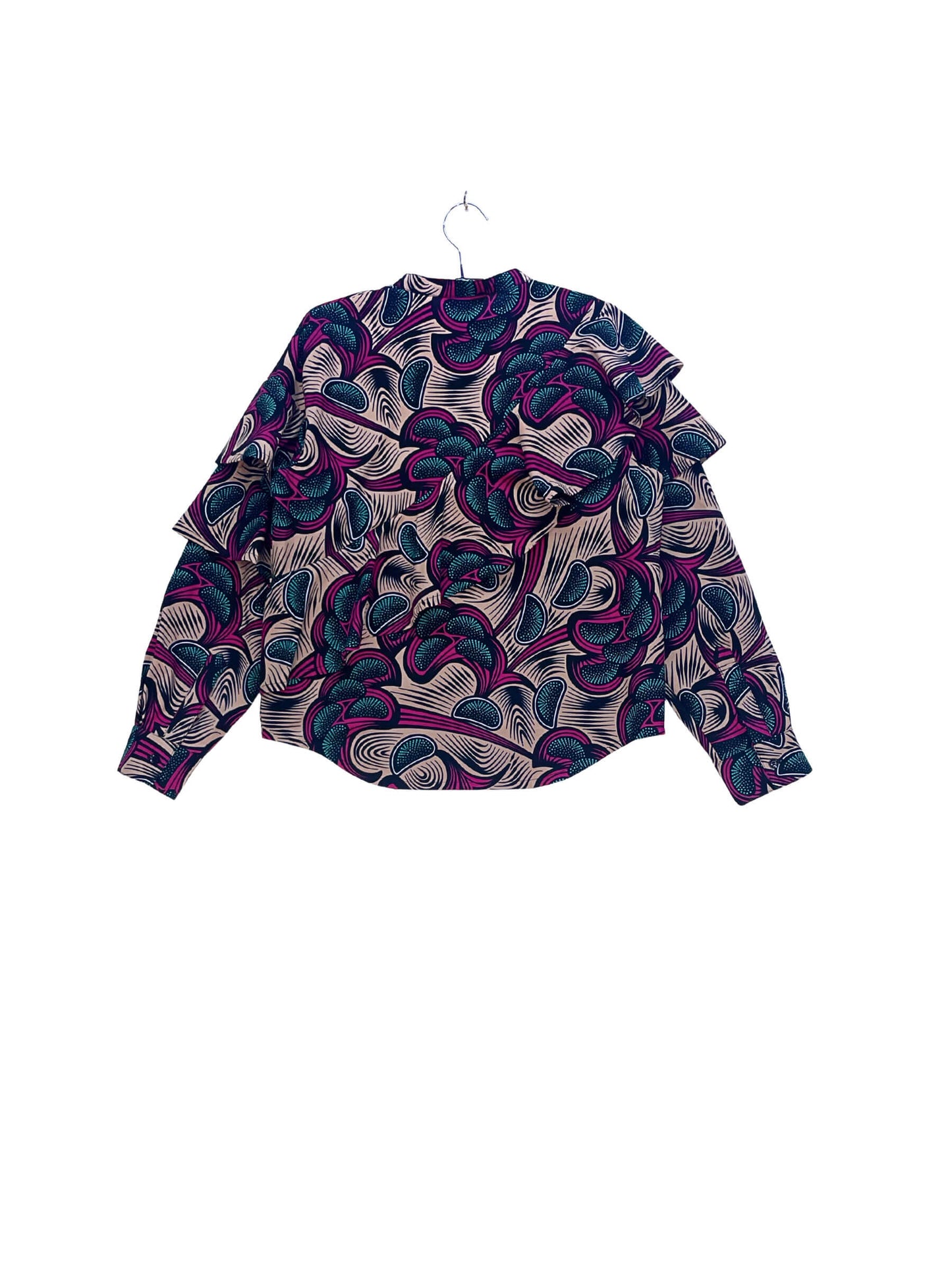 Layered Ruffle Shirt  #858 <M>