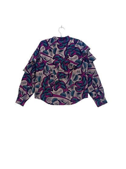 Layered Ruffle Shirt  #858 <M>