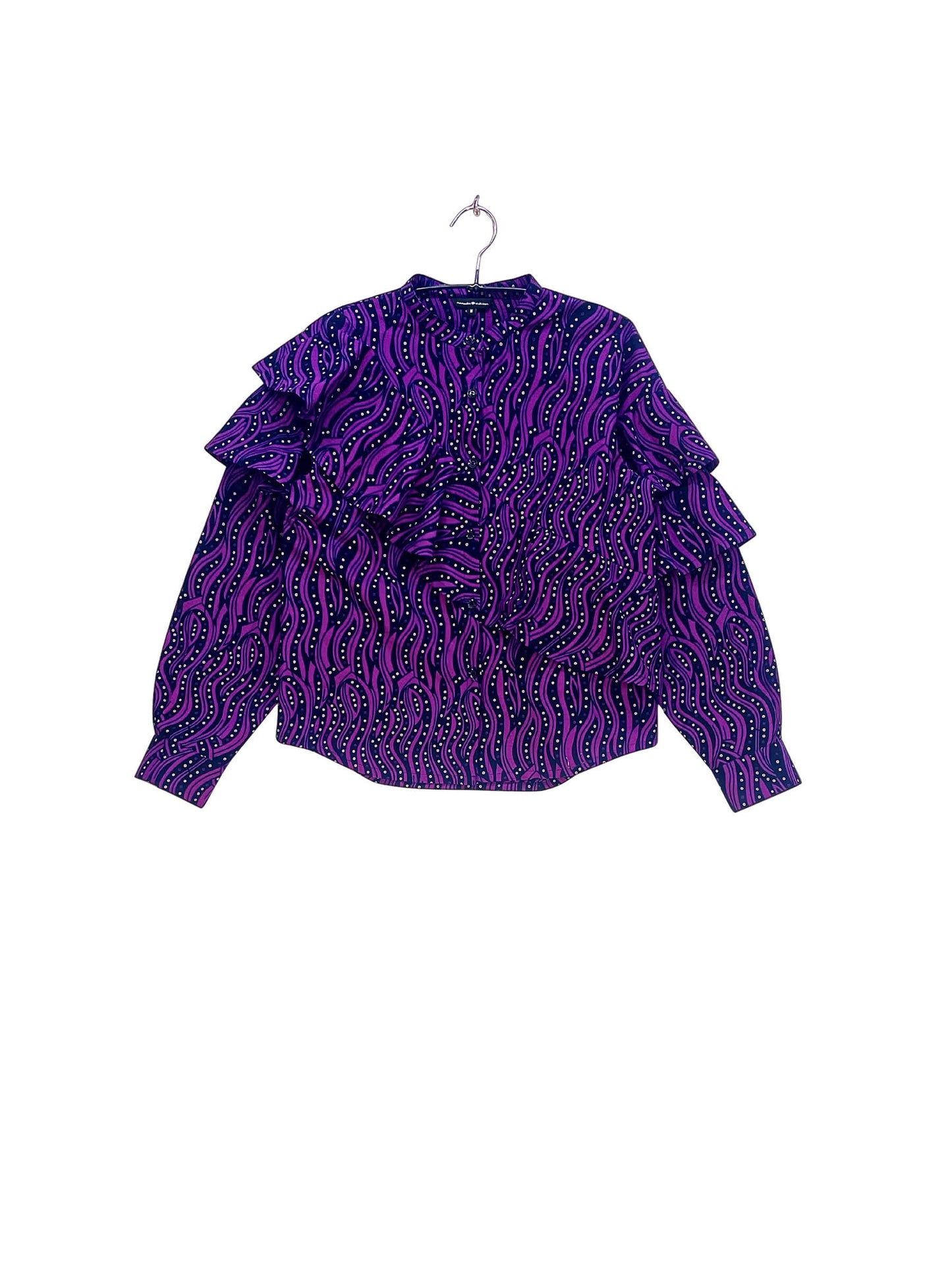 Layered Ruffle Shirt  #834 <M>