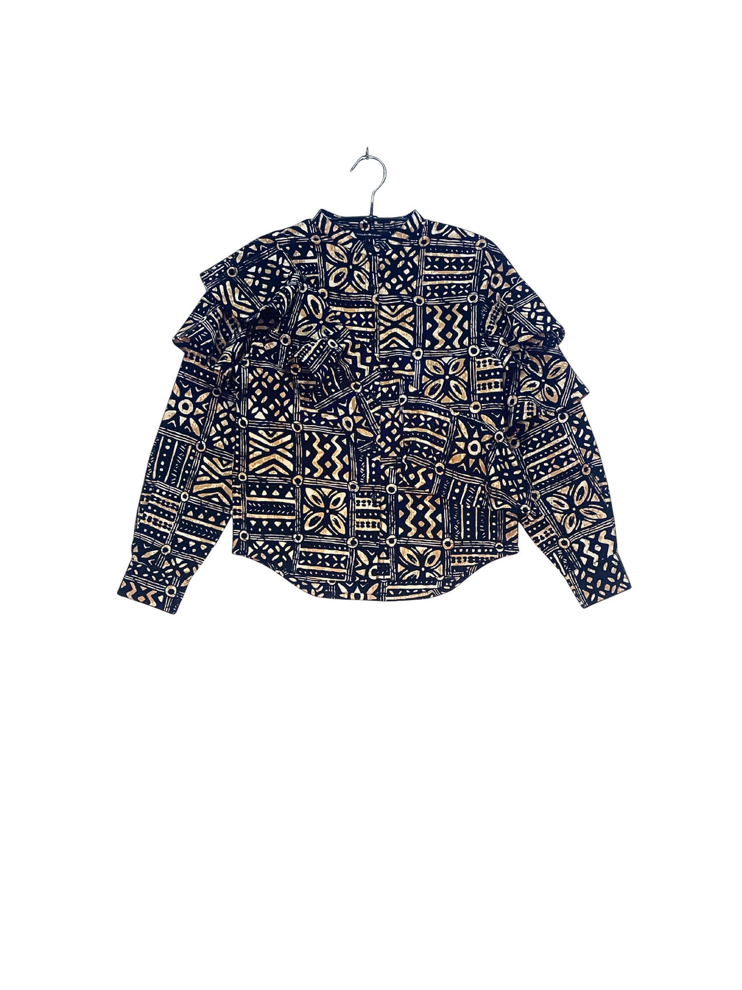 Layered Ruffle Shirt  #805 <S>