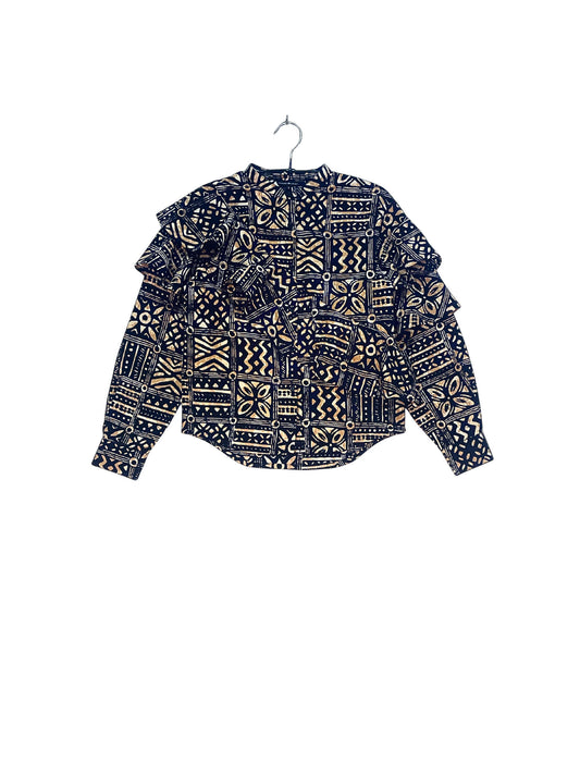 Layered Ruffle Shirt  #805 <S>