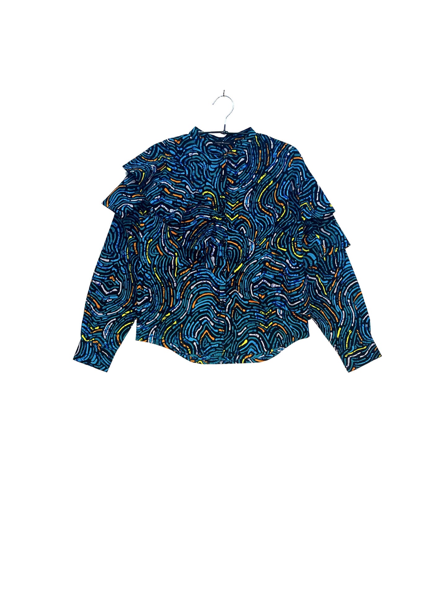 Layered Ruffle Shirt  #620 <S>