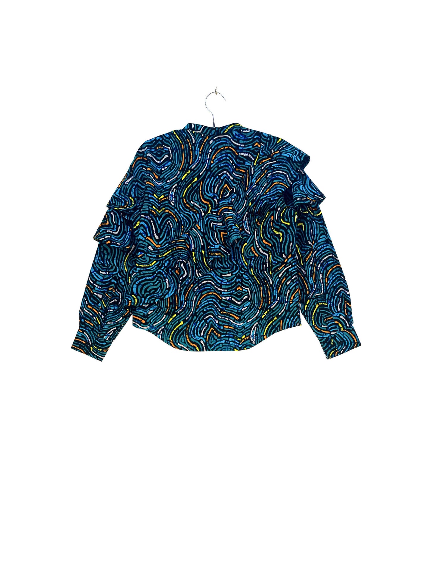 Layered Ruffle Shirt  #620 <S>