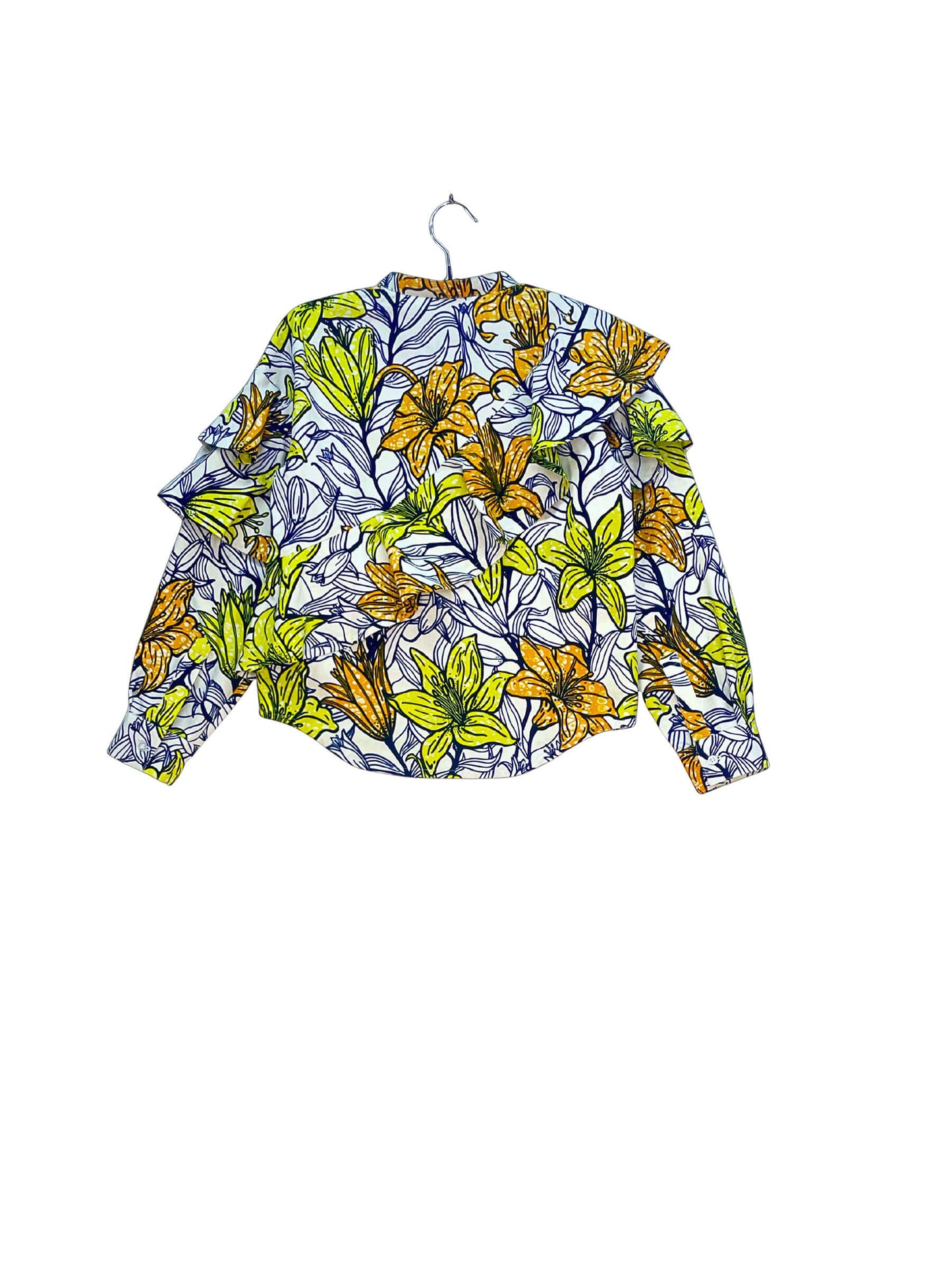 Layered Ruffle Shirt  #773 <S>