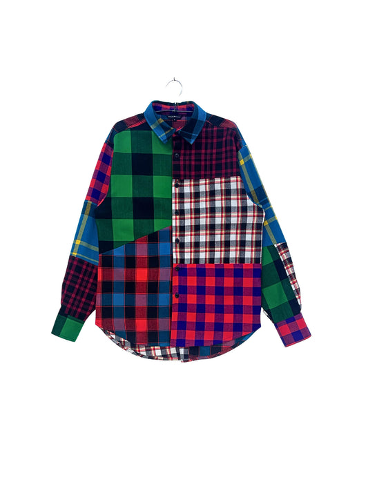 Maasai Shuka Patchwork Shirt - Op.14 <L>
