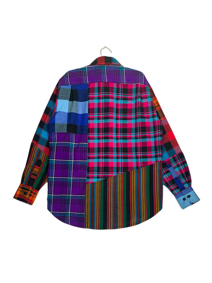 Maasai Shuka Patchwork Shirt - Op.7 <L>