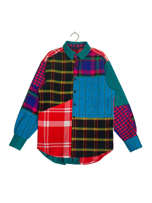 Maasai Shuka Patchwork Shirt - Op.8 <L>