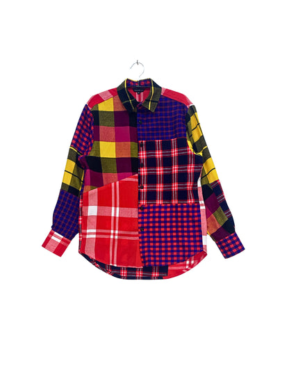 Maasai Shuka Patchwork Shirt - Op.10 <M>