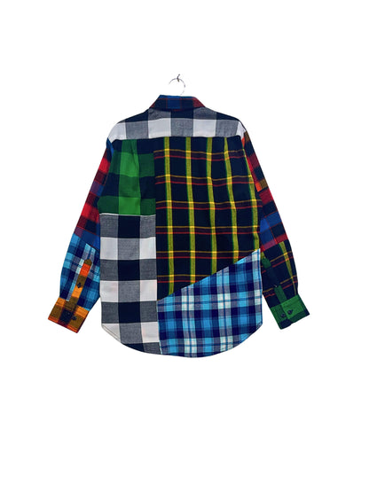 Maasai Shuka Patchwork Shirt - Op.11 <M>