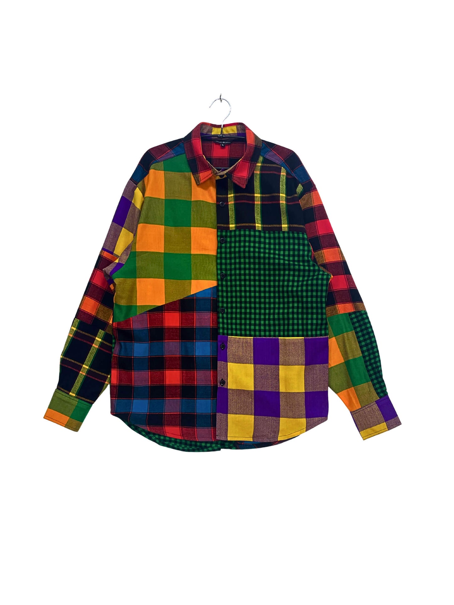 Maasai Shuka Patchwork Shirt - Op.16 <XL>