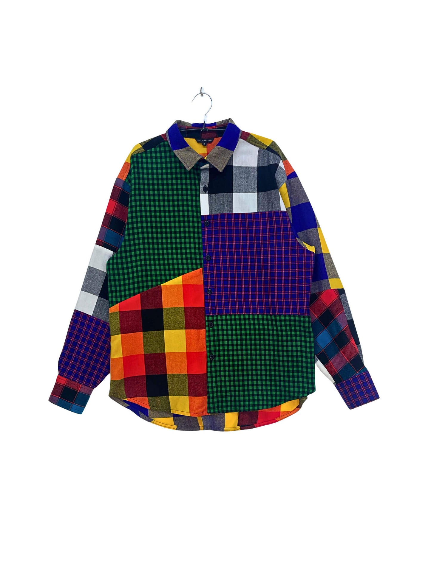 Maasai Shuka Patchwork Shirt - Op.15 <XL>