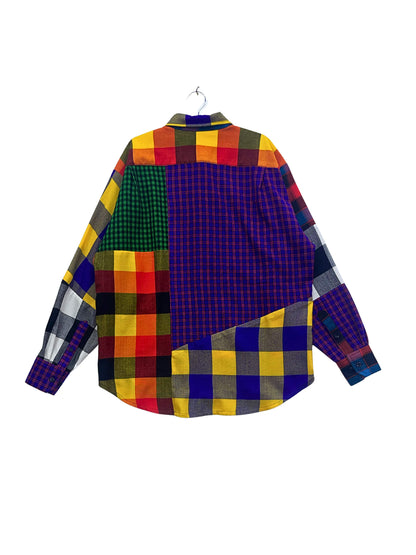 Maasai Shuka Patchwork Shirt - Op.15 <XL>