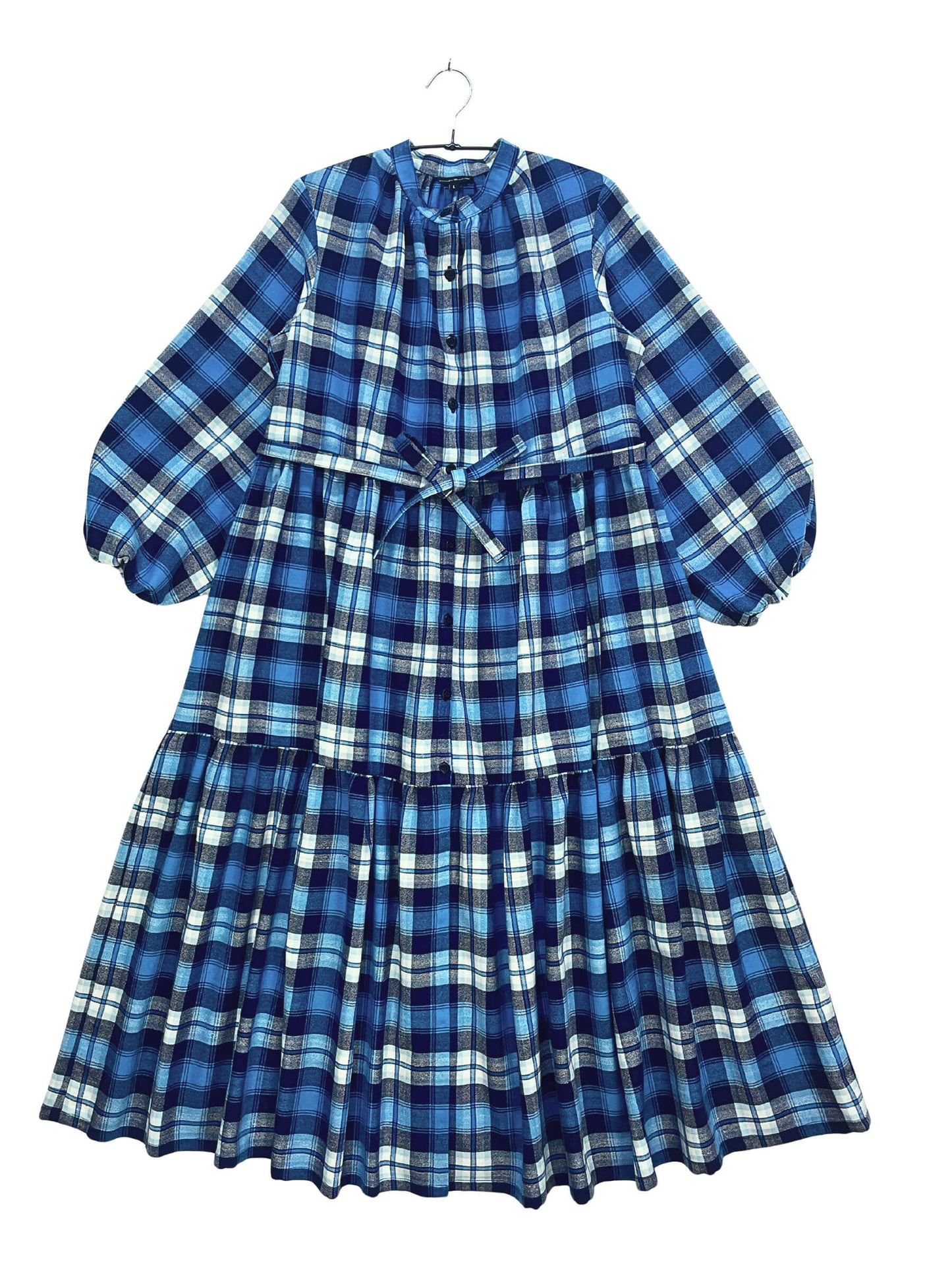 Maasai Shuka Shirt Dress - Long #60 <L>