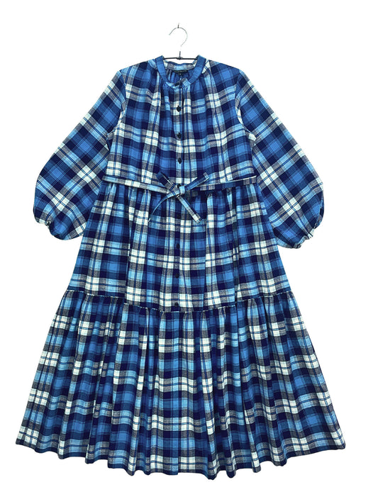 Maasai Shuka Shirt Dress - Long #60 <L>