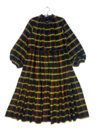 Maasai Shuka Shirt Dress - Long #34 <L>