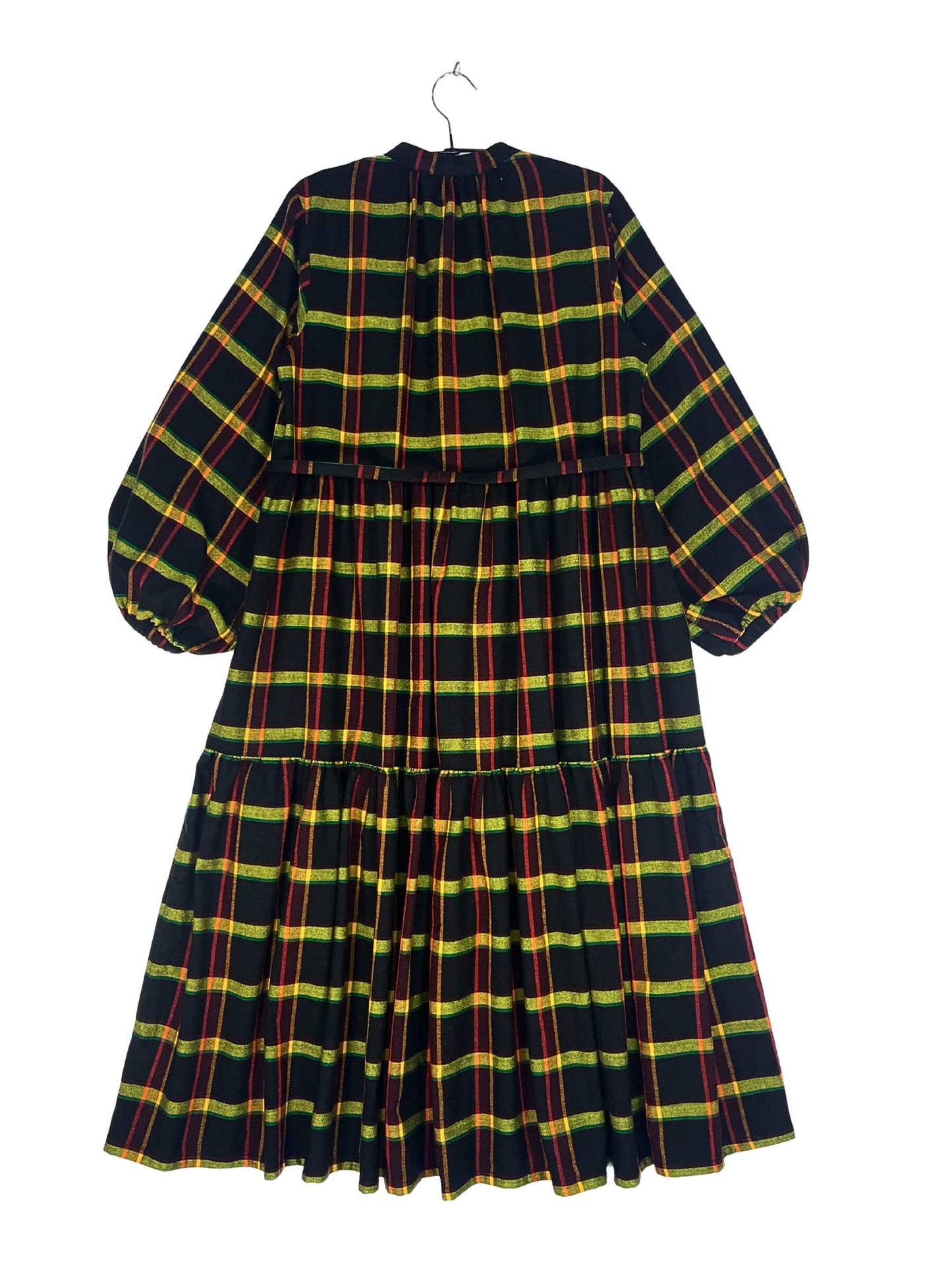 Maasai Shuka Shirt Dress - Long #34 <L>