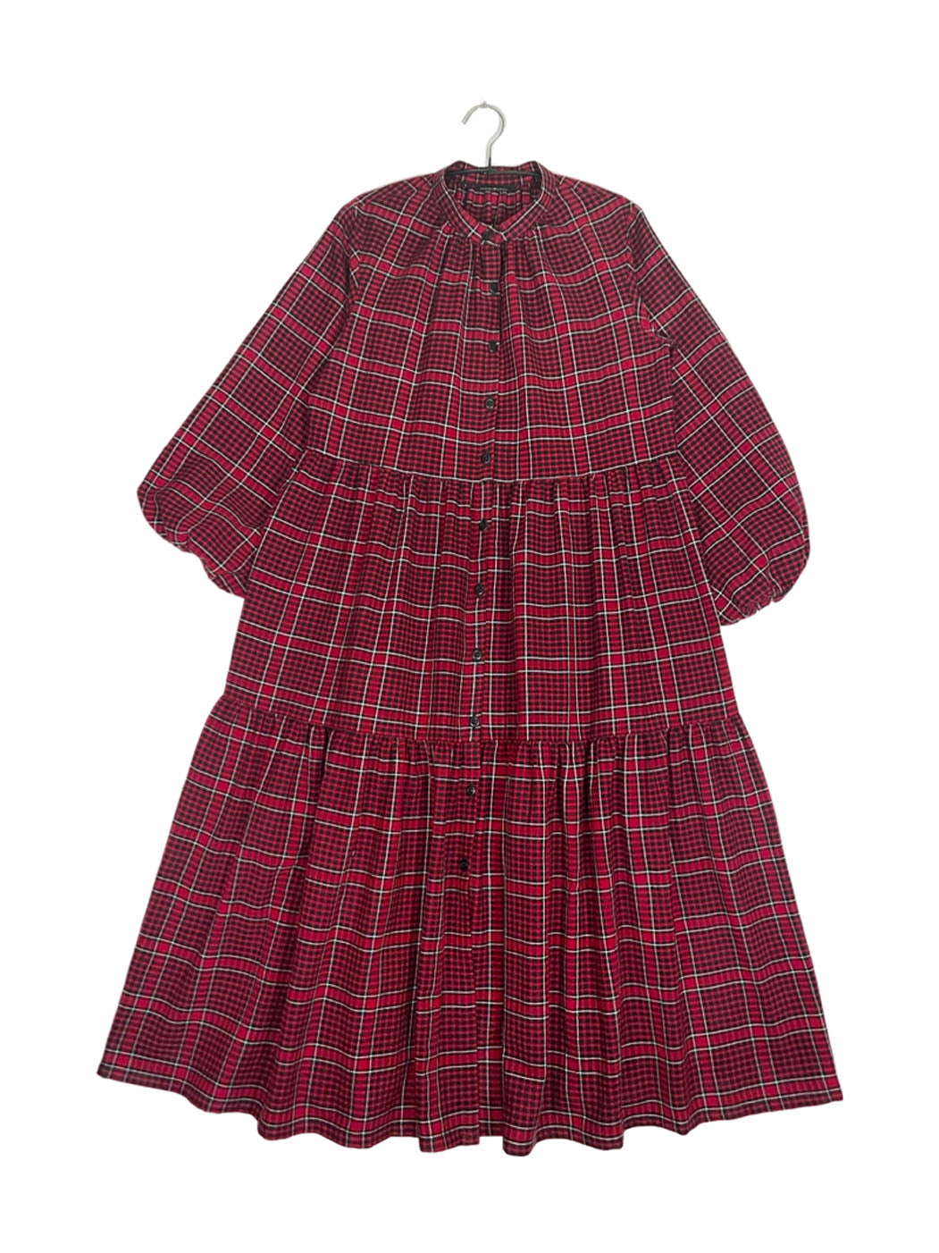 Maasai Shuka Shirt Dress - Long #77 <L>