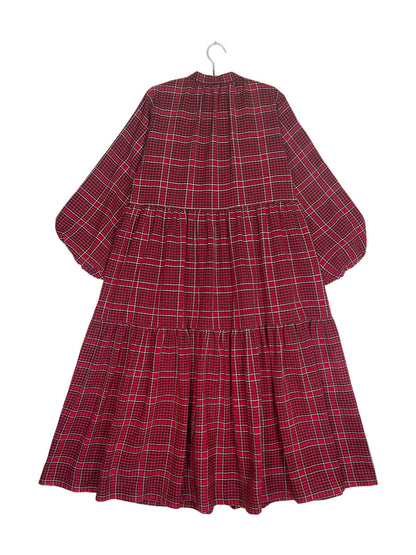 Maasai Shuka Shirt Dress - Long #77 <L>