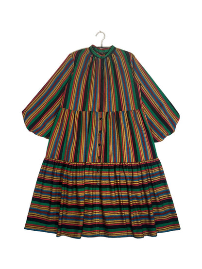 Maasai Shuka Shirt Dress - Long #38 <M>