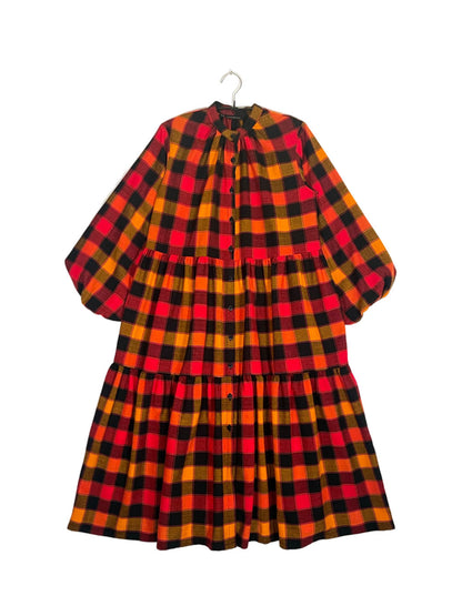 Maasai Shuka Shirt Dress - Long #58 <M>