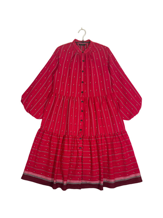 Maasai Shuka Shirt Dress - Long #72 <S>