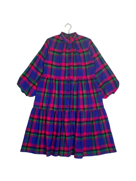 Maasai Shuka Shirt Dress - Long #44 <S>